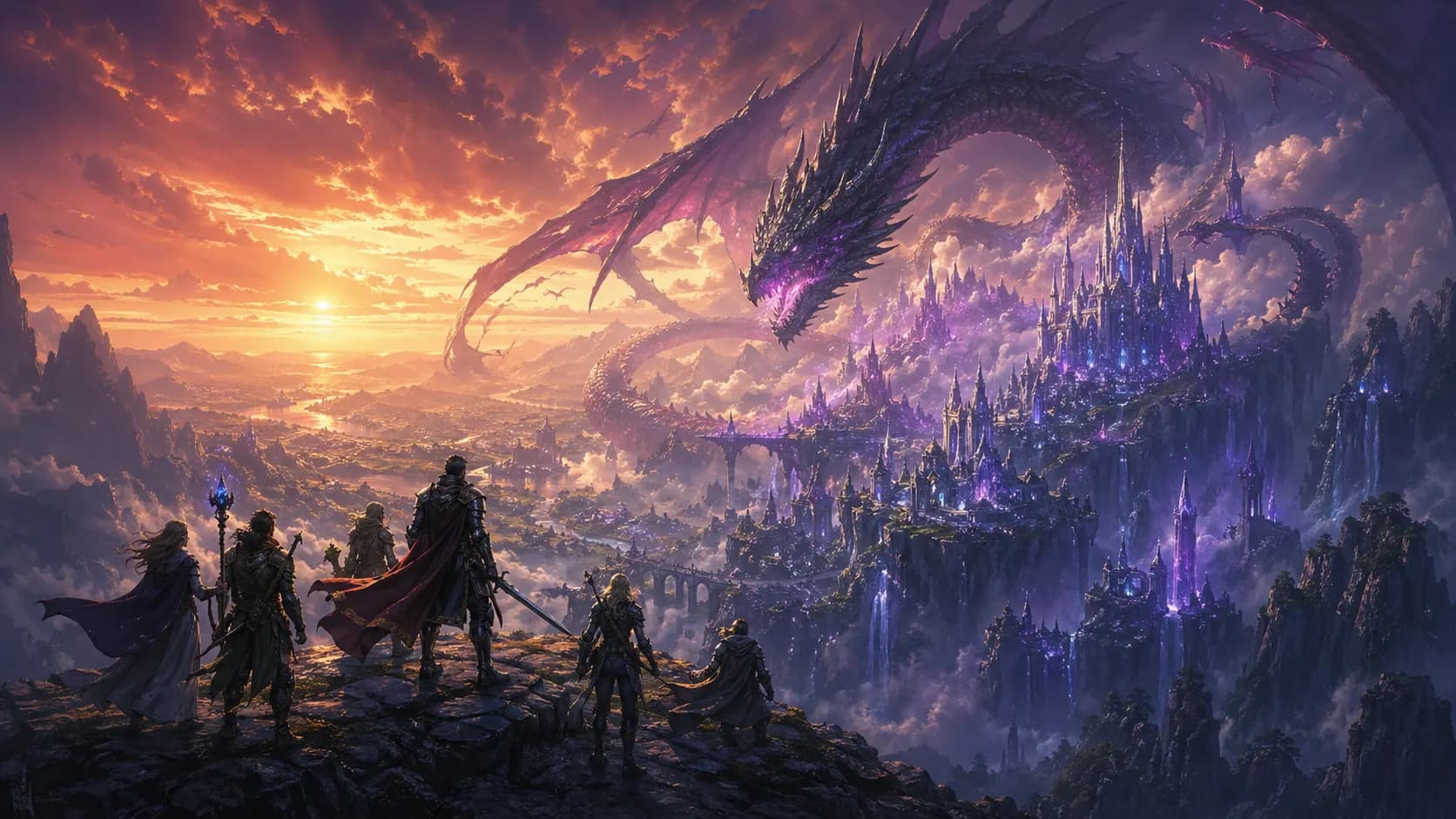 Fantasy genre hero art