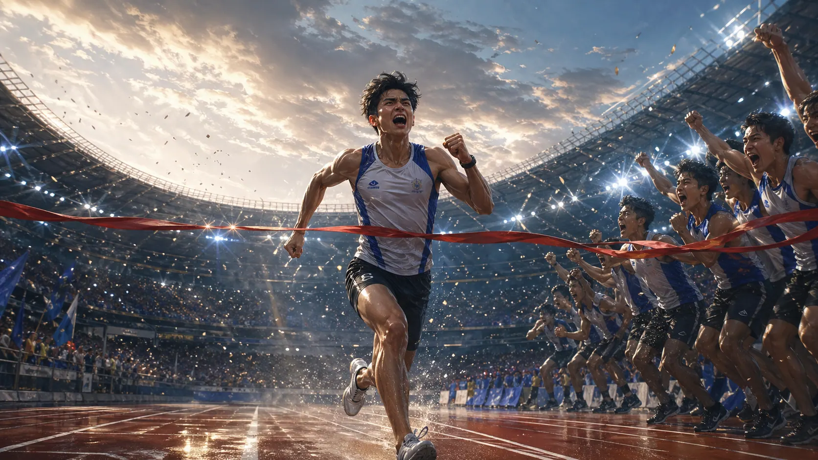 Sports genre hero art